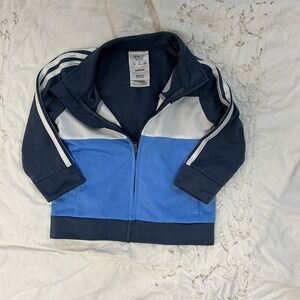 Toddler Adidas Jacket size 24 Months, Blue White Active Soccer Track Warm Up
